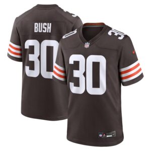 Devin Bush Cleveland Browns Nike  Game Jersey -  Brown- 49Native