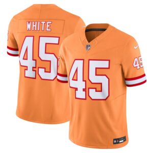 Devin White Tampa Bay Buccaneers Nike Vapor F.U.S.E. Limited Jersey - Orange- 49Native