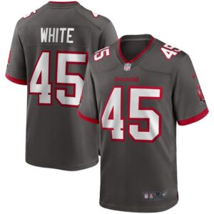 Devin White Tampa Bay Buccaneers Nike Game Jersey - Pewter- 49Native
