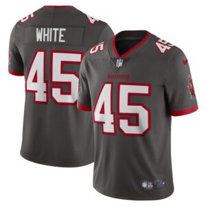 Devin White Tampa Bay Buccaneers Nike Vapor Limited Jersey - Pewter- 49Native