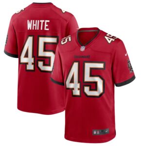 Devin White Tampa Bay Buccaneers Nike Game Player Jersey - Red- 49Native