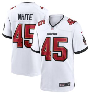 Devin White Tampa Bay Buccaneers Nike Game Jersey - White- 49Native