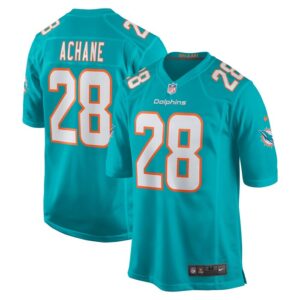 Devon Achane Miami Dolphins Nike Player Game Jersey - Aqua- 49Native