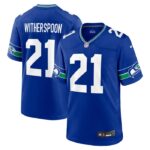 Devon Witherspoon Seattle Seahawks Nike Throwback Player Game Jersey - Royal- 49Native
