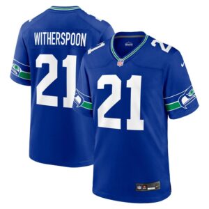 Devon Witherspoon Seattle Seahawks Nike Throwback Player Game Jersey - Royal- 49Native