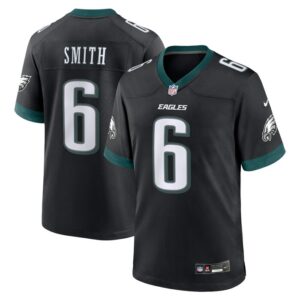 DeVonta Smith Philadelphia Eagles Nike Alternate Game Jersey - Black- 49Native