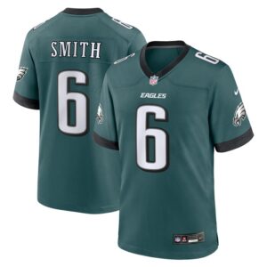 DeVonta Smith Philadelphia Eagles Nike Team Game Jersey - Midnight Green- 49Native