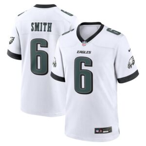 DeVonta Smith Philadelphia Eagles Nike White Game Jersey - White- 49Native