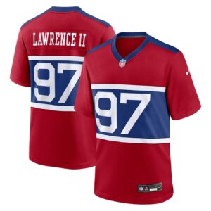 Dexter Lawrence II New York Giants Nike Alternate Player Game Jersey - Century Red- 49Native
