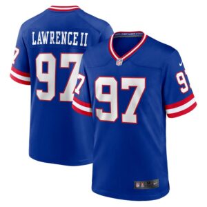 Dexter Lawrence II New York Giants Nike Classic Game Player Jersey - Royal- 49Native