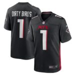 Dirty Birds Atlanta Falcons Nike Game Jersey - Black- 49Native