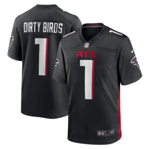 Dirty Birds Atlanta Falcons Nike Game Jersey - Black- 49Native
