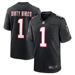 Dirty Birds Atlanta Falcons Nike Throwback Game Jersey - Black- 49Native
