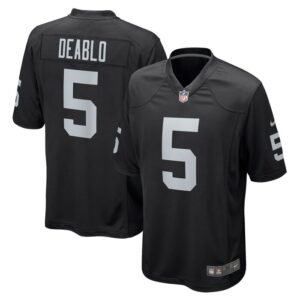 Divine Deablo Las Vegas Raiders Nike Player Game Jersey - Black- 49Native