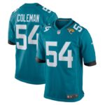 DJ Coleman Jacksonville Jaguars Nike  Game Jersey -  Teal- 49Native