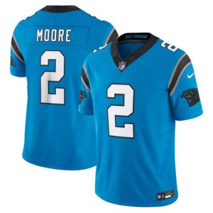 D.J. Moore Carolina Panthers Nike Vapor F.U.S.E. Limited Jersey - Blue- 49Native