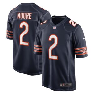 D.J. Moore Chicago Bears Nike Team Color Game Jersey - Navy- 49Native