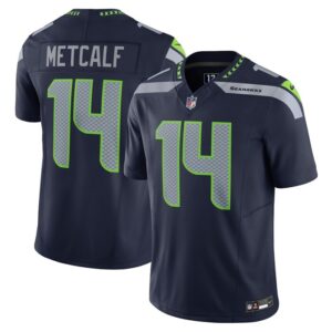 DK Metcalf Seattle Seahawks Nike Vapor F.U.S.E. Limited Jersey - Navy- 49Native