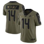 DK Metcalf Seattle Seahawks Nike Salute To Service Limited Player Jersey - Olive- 49Native