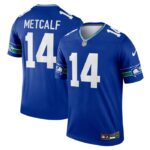 DK Metcalf Seattle Seahawks Nike Throwback Legend Player Jersey - Royal- 49Native