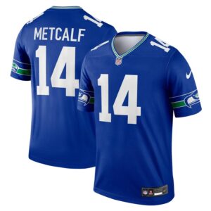 DK Metcalf Seattle Seahawks Nike Throwback Legend Player Jersey - Royal- 49Native