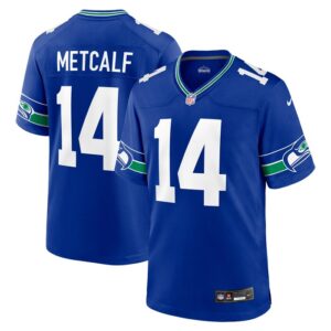DK Metcalf Seattle Seahawks Nike Throwback Player Game Jersey - Royal- 49Native