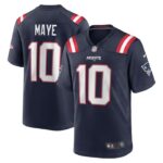 Drake Maye New England Patriots Nike 2024 NFL Draft First Round Pick Player Game Jersey - Navy- 49Native