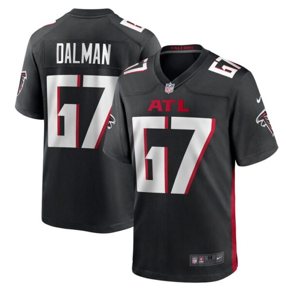 Drew Dalman Atlanta Falcons Nike Game Jersey - Black- 49Native