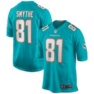 Durham Smythe Miami Dolphins Nike Game Jersey - Aqua- 49Native