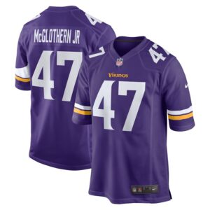 Dwight McGlothern Jr. Minnesota Vikings Nike Game Jersey -  Purple- 49Native