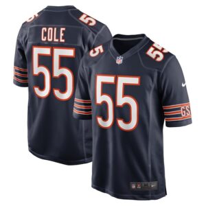 Dylan Cole Chicago Bears Nike Game Jersey - Navy- 49Native