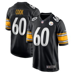 Dylan Cook Pittsburgh Steelers Nike  Game Jersey -  Black- 49Native