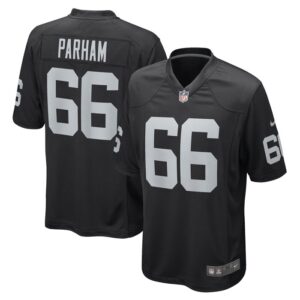 Dylan Parham Las Vegas Raiders Nike Game Player Jersey - Black- 49Native