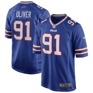 Ed Oliver Buffalo Bills Nike Team Game Player Jersey - Royal- 49Native