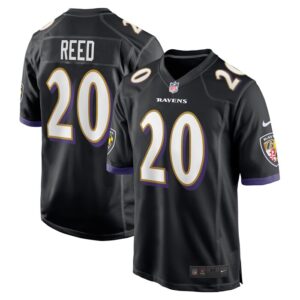 Ed Reed Baltimore Ravens Nike Retired Player Jersey - Black- 49Native