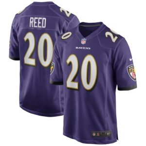 Ed Reed Baltimore Ravens Nike Game Retired Player Jersey - Purple- 49Native