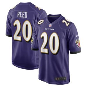 Ed Reed Baltimore Ravens Nike Retired Player Game Jersey - Purple- 49Native