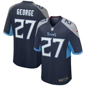 Eddie George Tennessee Titans Nike Game Retired Player Jersey - Navy- 49Native