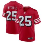 Elijah Mitchell San Francisco 49ers Nike Alternate Game Jersey - Scarlet- 49Native