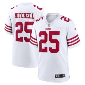 Elijah Mitchell San Francisco 49ers Nike Player Game Jersey - White- 49Native
