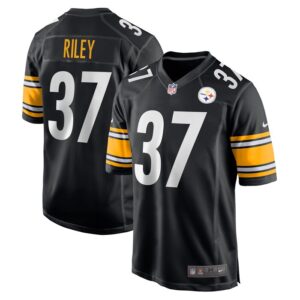 Elijah Riley Pittsburgh Steelers Nike Game Player Jersey - Black- 49Native