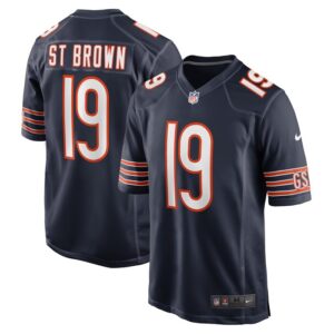 Equanimeous St. Brown Chicago Bears Nike Game Player Jersey - Navy- 49Native