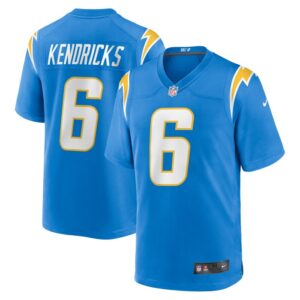 Eric Kendricks Los Angeles Chargers Nike Game Player Jersey - Powder Blue- 49Native