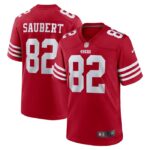 Eric Saubert San Francisco 49ers Nike Team Game Jersey -  Scarlet- 49Native