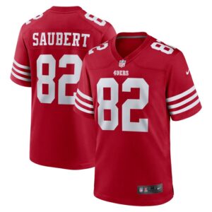 Eric Saubert San Francisco 49ers Nike Team Game Jersey -  Scarlet- 49Native
