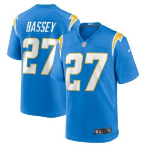 Essang Bassey Los Angeles Chargers Nike  Game Jersey -  Powder Blue- 49Native