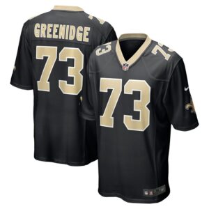 Ethan Greenidge New Orleans Saints Nike Game Jersey - Black- 49Native