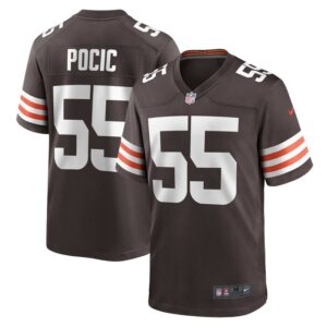 Ethan Pocic Cleveland Browns Nike Game Jersey - Brown- 49Native