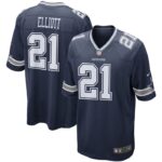 Ezekiel Elliott Dallas Cowboys Nike Game Team Jersey - Navy- 49Native