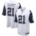 Ezekiel Elliott Dallas Cowboys Nike Alternate Game Jersey - White- 49Native